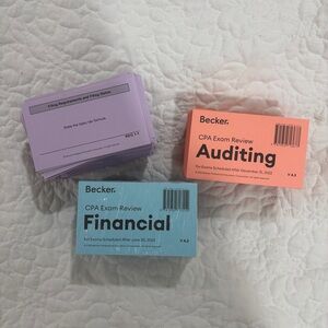Becker CPA Exam Flashcards - Becker Core Sections - FAR, REG, AUD
